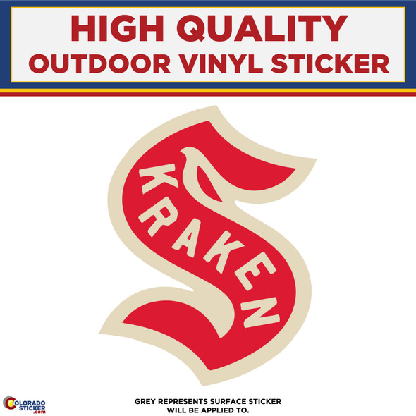 Seattle Kraken Special Event Logo, High Quality Vinyl Stickers New Colorado Sticker