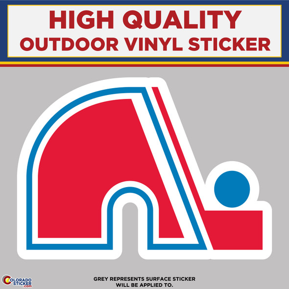 Quebec Nordiques, High Quality Vinyl Stickers New Colorado Sticker