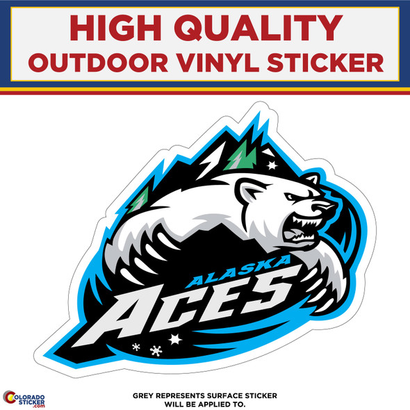 Anchorage Aces, High Quality Vinyl Stickers