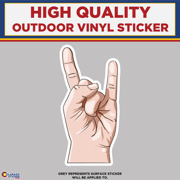 Peace sign hand, High Quality Vinyl Stickers New Colorado Sticker