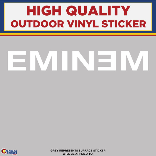 Eminem White Die Cut Text