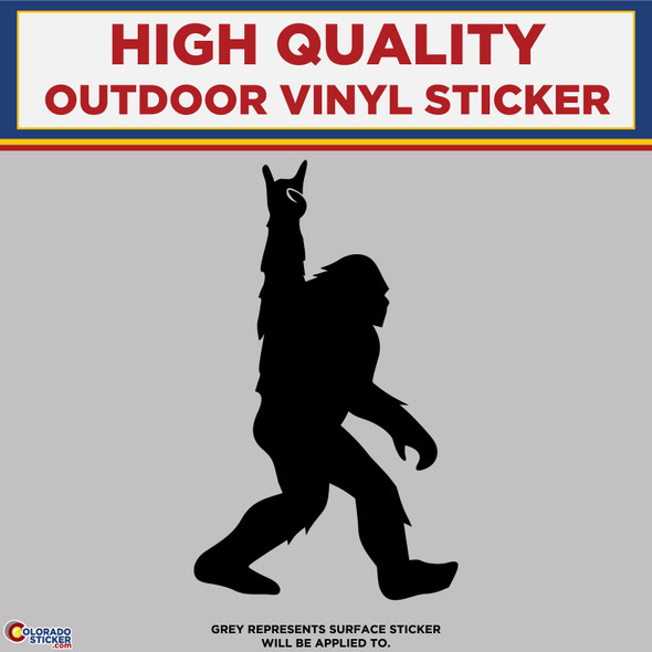 Big Foot with Shaka sign, Die Cut High Quality Vinyl Stickers