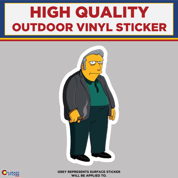 Fat Tony From The Simpsons, High Quality Vinyl Stickers