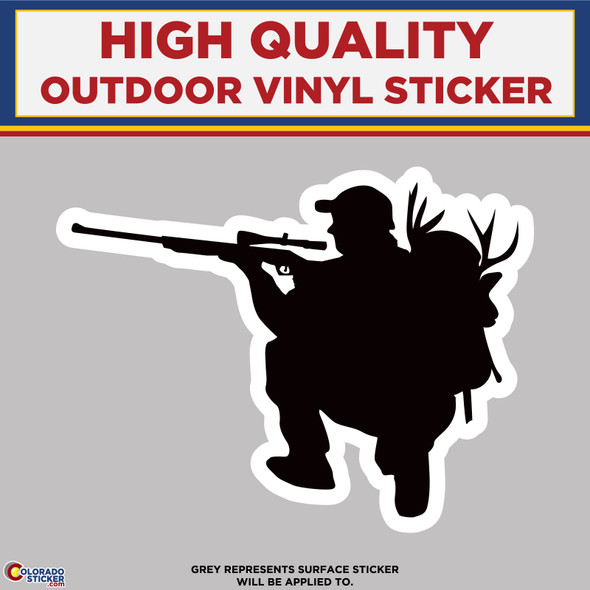 Crouching Hunter, High Quality Vinyl Sticker Decals New Colorado Sticker