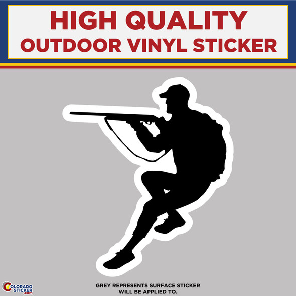 Sitting Hunter, High Quality Vinyl Sticker Decals physical New Shop All Stickers Colorado Sticker