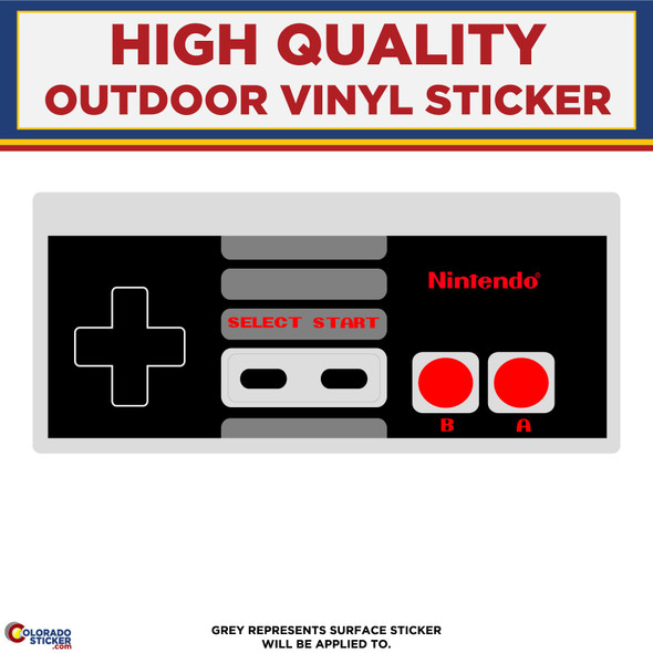 Nintendo Controller, High Quality Vinyl Stickers