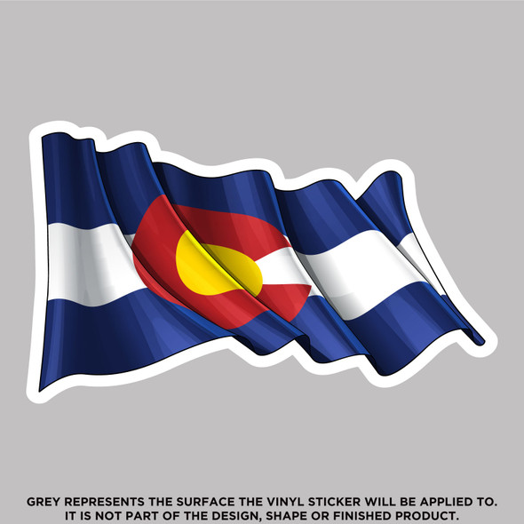 Waiving Colorado Flag