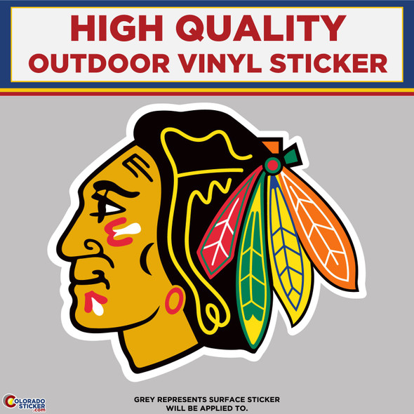 Chicago Blackhawks, High Quality Vinyl Stickers