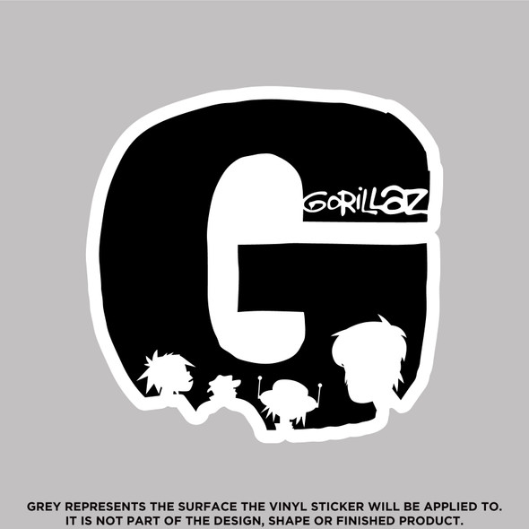 Gorillaz, High Quality Vinyl Stickers