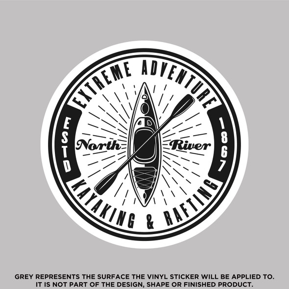 North River Kayaking and Rafting, High Quality Vinyl Stickers