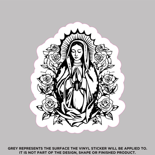Virgin Mary B , High Quality Vinyl Stickers Virgin Mary B , High Quality Vinyl Stickers