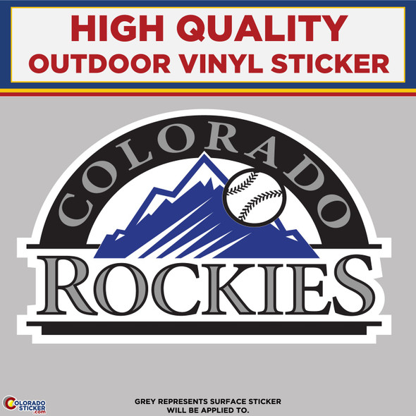 Colorado Rockies, High Quality Vinyl Stickers