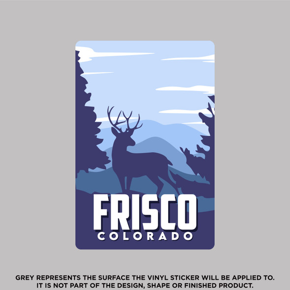Frisco Colorado, High quality vinyl sticker