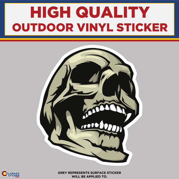 Laughing Skull, High Quality Vinyl Stickers New Colorado Sticker