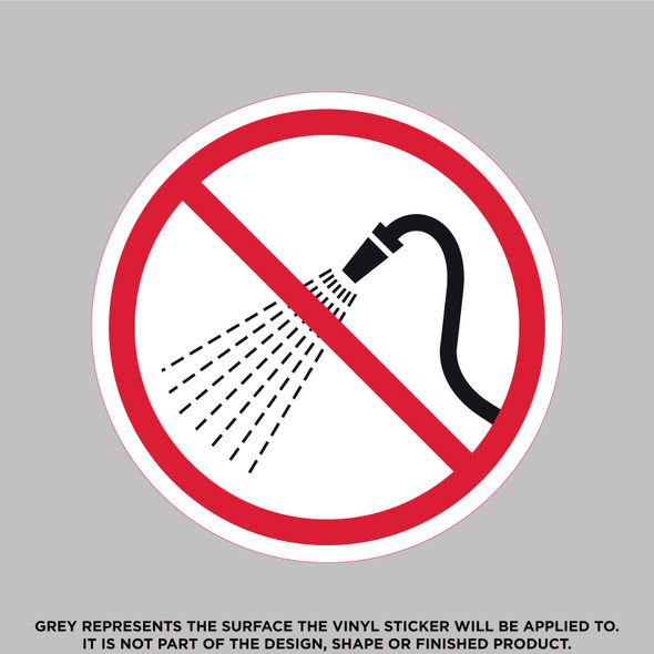 Do Not Spray With Water Sticker & Vinyl Decal | Colorado Sticker