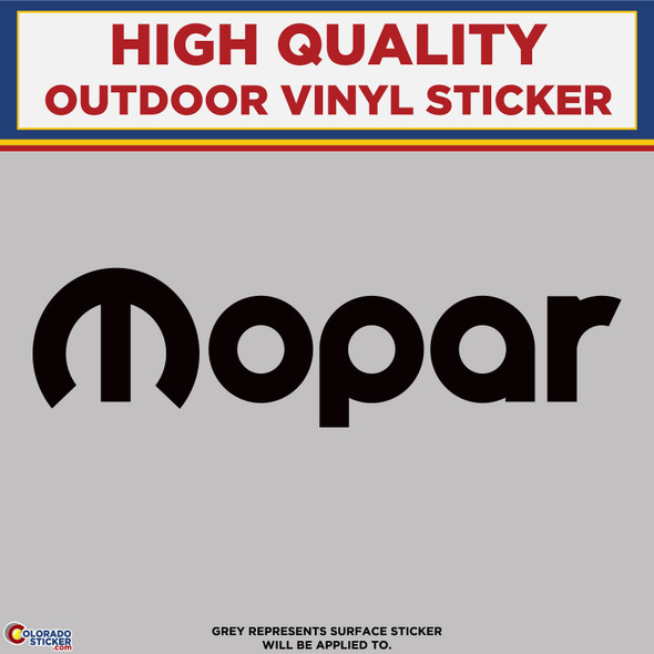 Mopar Automotive, High Quality Die Cut Vinyl Stickers Black