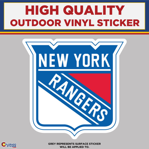 New York Rangers, High Quality Vinyl Stickers