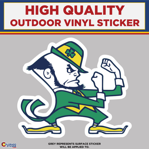 University of Notre Dame Fighting Irish, High Quality Vinyl Stickers New Colorado Sticker