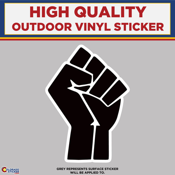 Closed Fist, High Quality Vinyl Stickers New Colorado Sticker