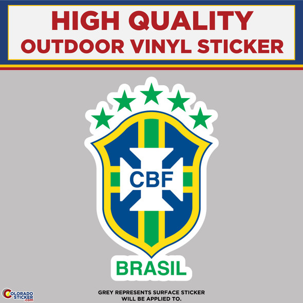 Brasil Football Club, Vinyl High Quality Vinyl Stickers physical New Shop All Stickers Colorado Sticker