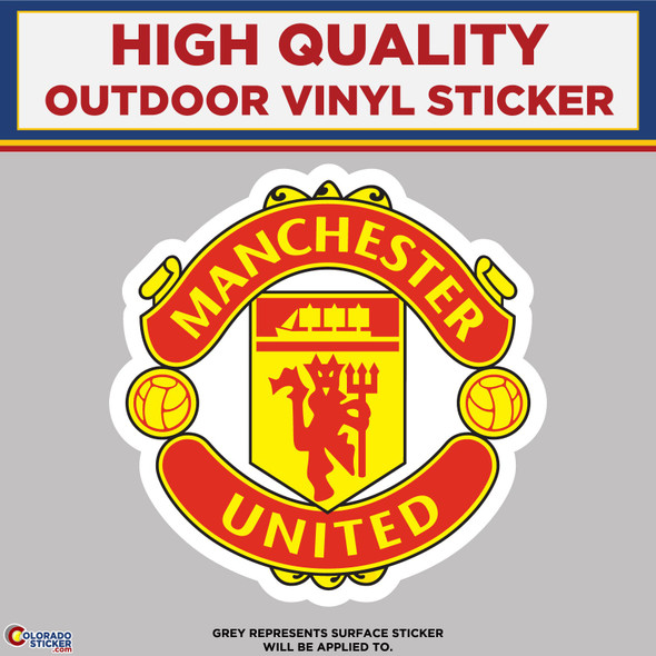 Manchester United Soccer, High Quality Vinyl Stickers