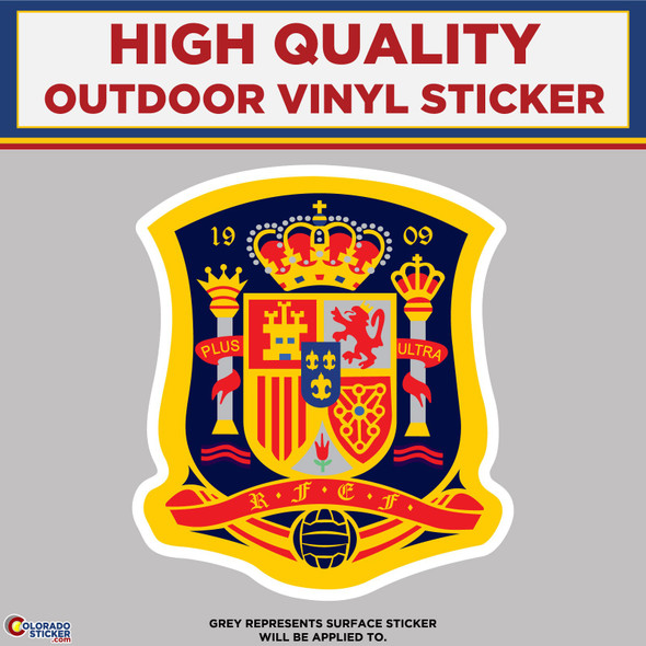 Spain Soccer Club, High Quality Vinyl Stickers