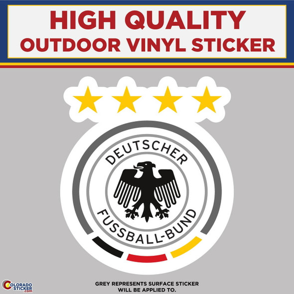 Germany Soccer Football Club, High Quality Vinyl Stickers