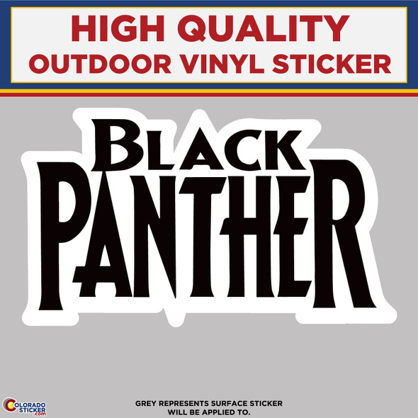 Black Panther Logo, High Quality Vinyl Sticker
