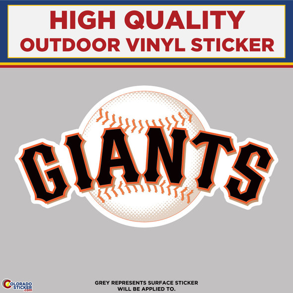San Francisco Giants,  High Quality Vinyl Stickers