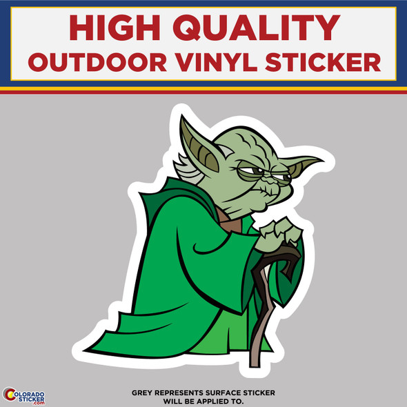 Yoda, High Quality Vinyl Stickers