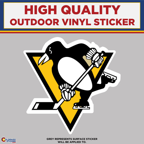 Pittsburgh Penguins, High Quality Vinyl Stickers physical New Shop All Stickers Colorado Sticker
