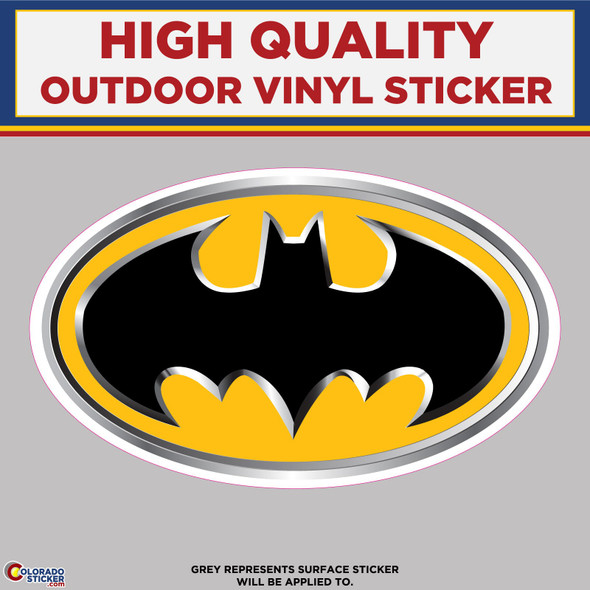 Batman Logo, High Quality Vinyl Stickers