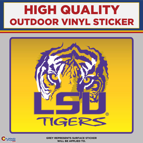 Louisiana State University Tigers LSU, High Quality Vinyl Stickers New Colorado Sticker