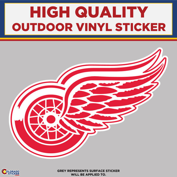 Detroit Red Wings, High Quality Vinyl Stickers