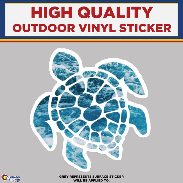 Sea Turtle, High Quality Vinyl Stickers New Colorado Sticker