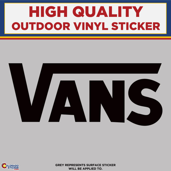 Vans, Black  Die Cut High Quality Vinyl Stickers