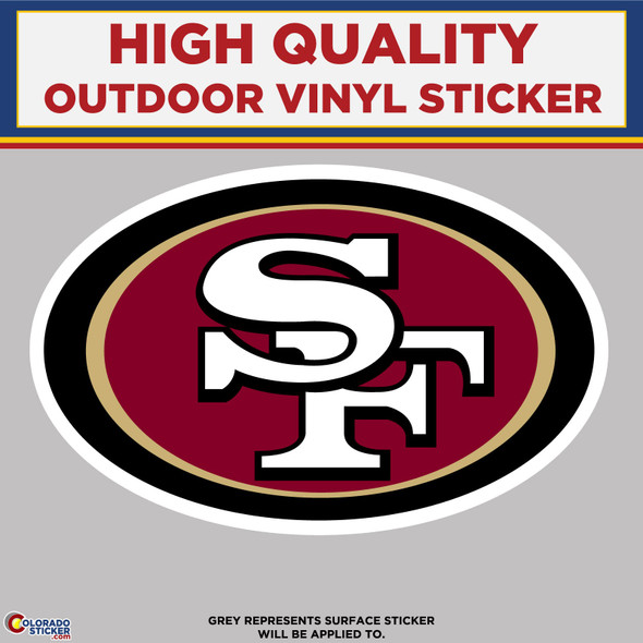 San Francisco 49ers, High Quality Vinyl Stickers