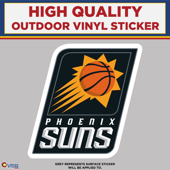 Phoenix Suns Basketball, High Quality Vinyl Stickers