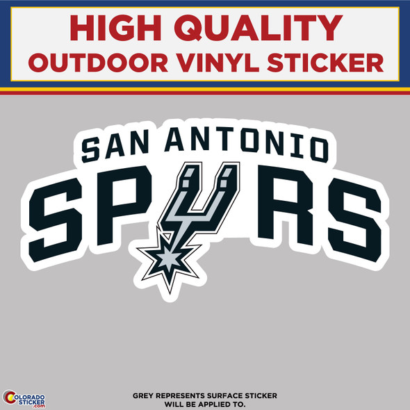 San Antonio Spurs, High Quality Vinyl Stickers physical New Shop All Stickers Colorado Sticker