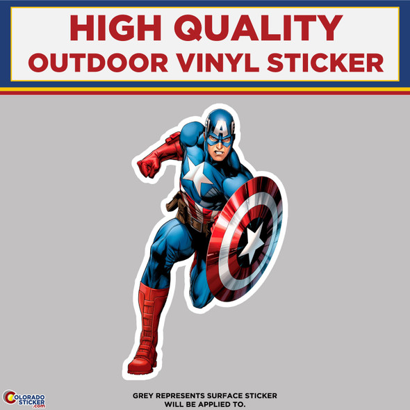 Captain America, High Quality Vinyl Stickers