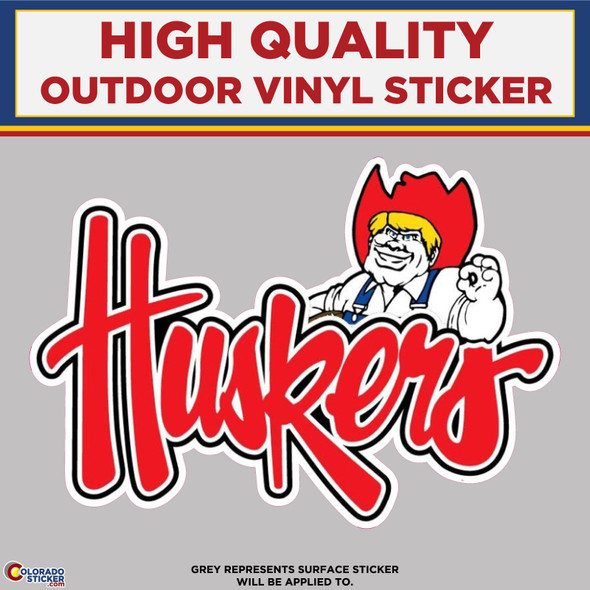 Herbie Husker, High Quality Vinyl Stickers physical New Shop All Stickers Colorado Sticker