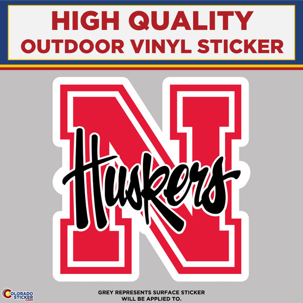 Huskers, High Quality Vinyl Stickers