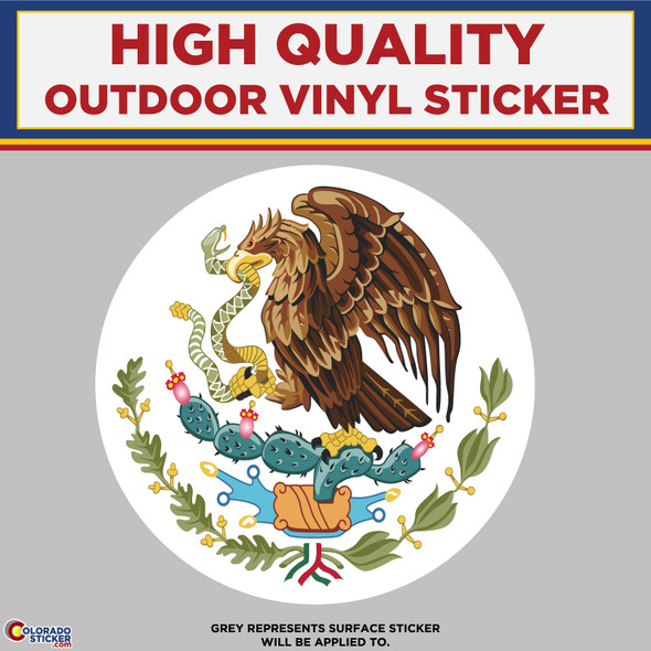 Mexico Flag, Mexican Flag, High Quality Vinyl Stickers