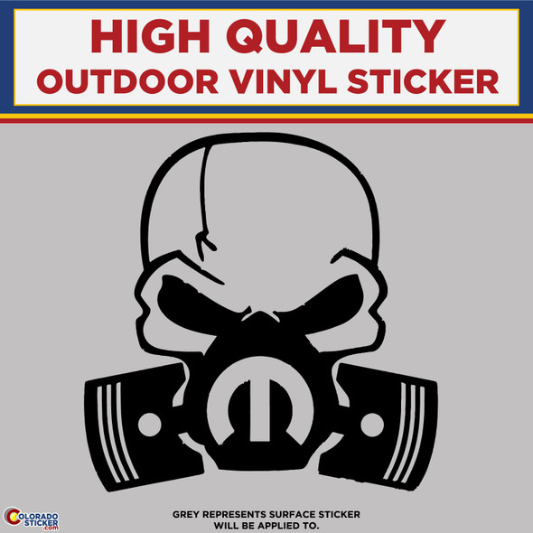 Mopar Skull, Die Cut High Quality Vinyl Stickers physical New Shop All Stickers Colorado Sticker