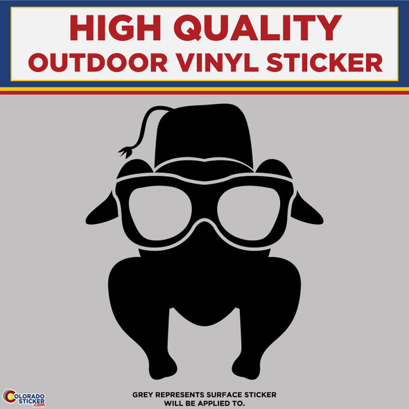 FRIENDS Monica Turkey Glasses, Die Cut High Quality Vinyl Stickers New Colorado Sticker