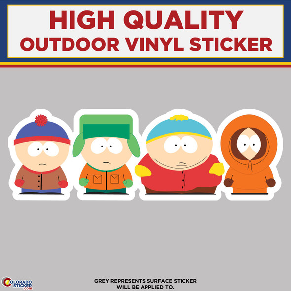 South Park Kids, High Quality Vinyl Stickers
