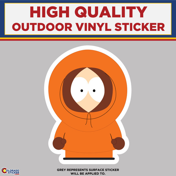 Kenny from South Park, High Quality Vinyl Stickers New Colorado Sticker