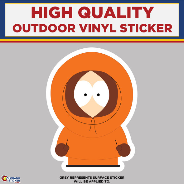 Kenny from South Park, High Quality Vinyl Stickers