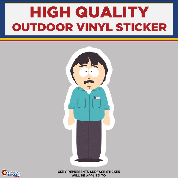 Randy Marsh From South Park,, High Quality Vinyl Sticker