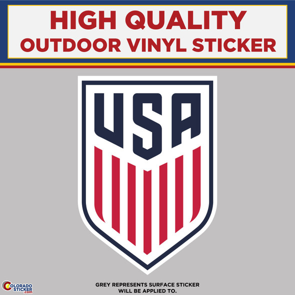 USA Mens Soccer Team, High Quality Vinyl Stickers
